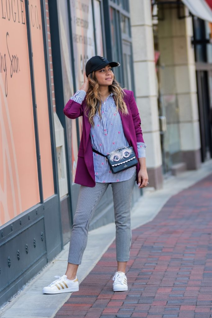 street style fanny pack outfit