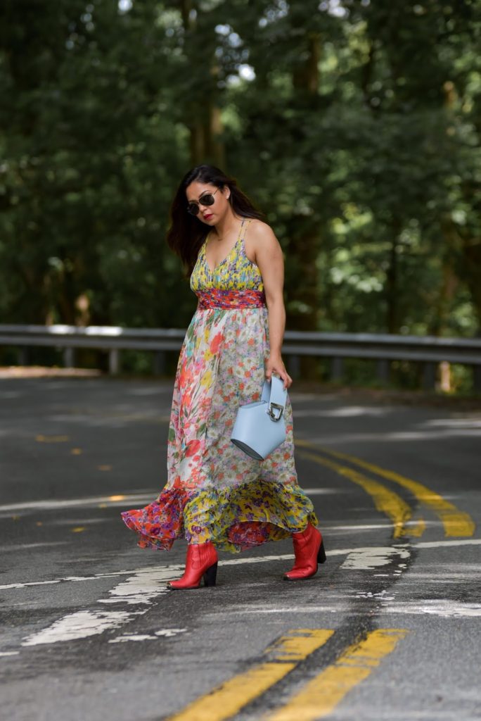 SUMMER DRESSES AND BOOTS- STYLE SWAP TUESDAYS - Myriad Musings