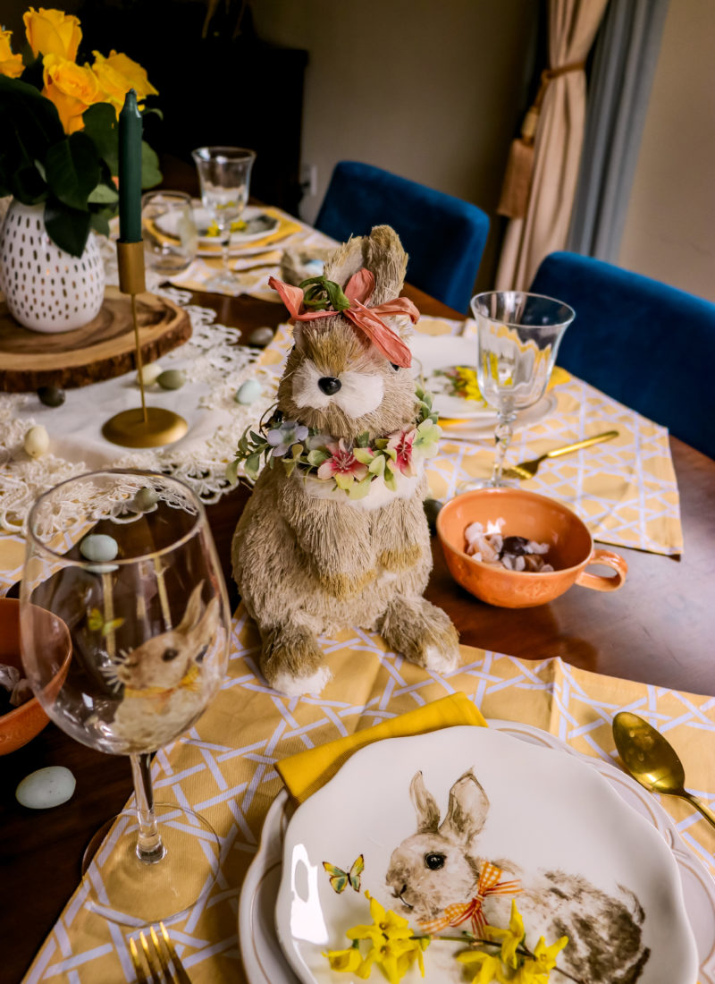 Easter Inspired Spring Tablescape