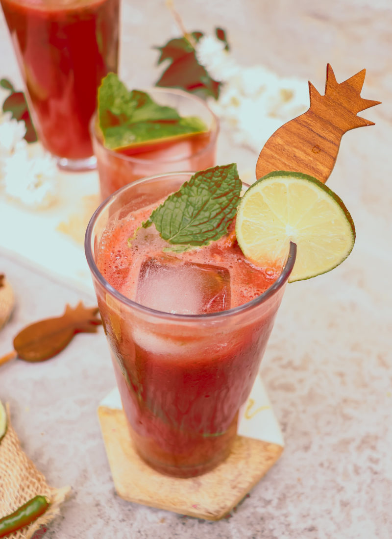 Chili Watermelon Agua Fresca- Summer Mocktail