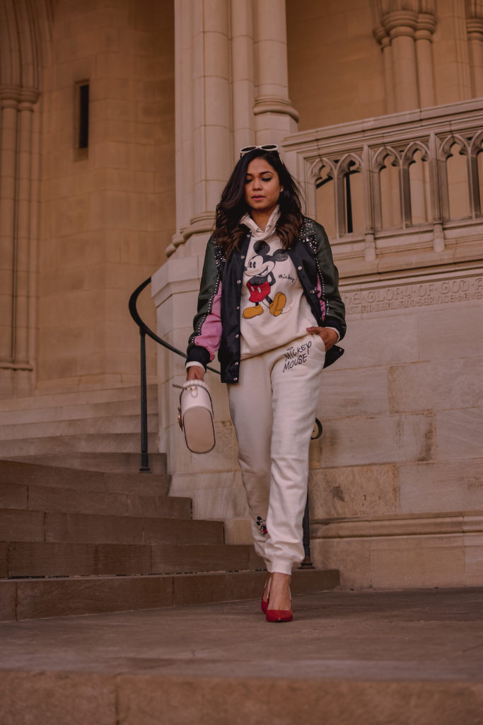 how to wear sweatsuits, sweatshirt and sweatshirt set, dressy and Casual sweats, loungewear done right, dc blogger, saumya shiohare, myriad musings 