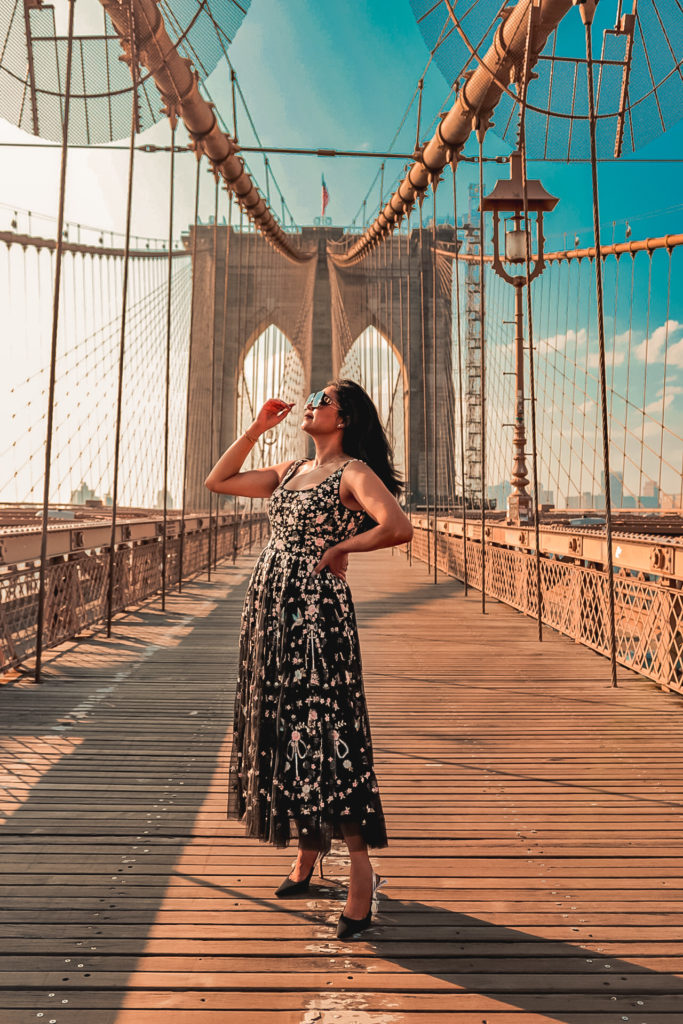 needle and thread tulle embroidered dress, birthday special post at Brooklyn bridge, cancerian, myriad musings, Saumya Shiohare 