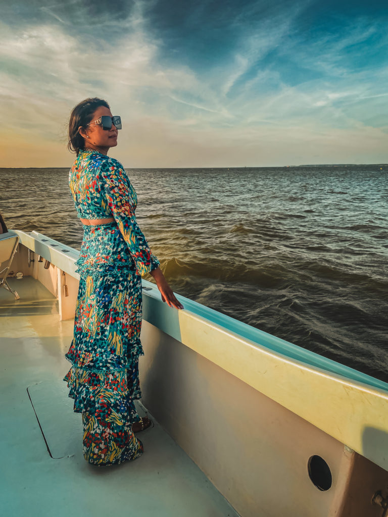 family trip to the Wylder hotel Tilghman Island, summer jumpsuit, family style, travel style, myriad musings, Saumya Shiohare 