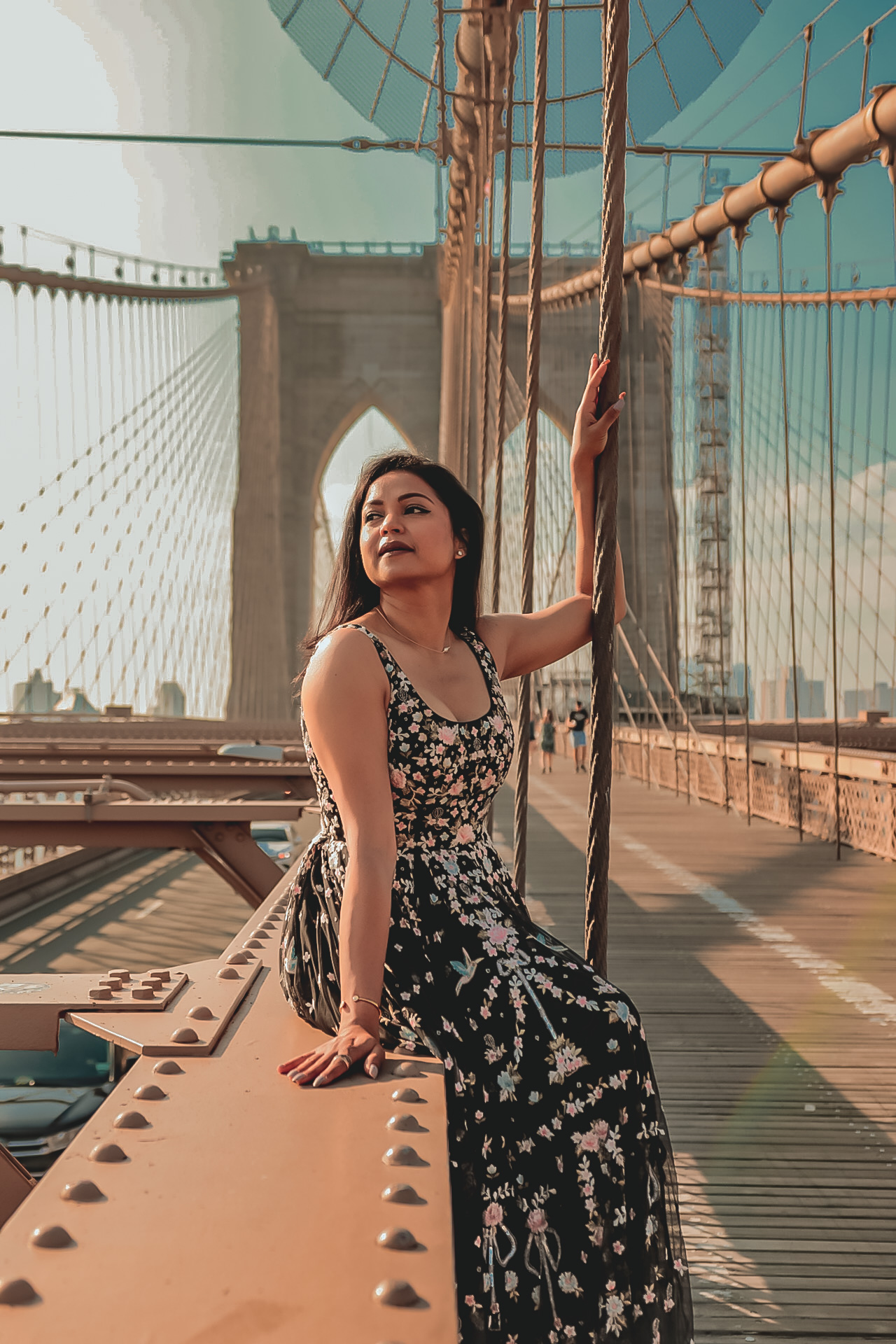 needle and thread tulle embroidered dress, birthday special post at Brooklyn bridge, cancerian, myriad musings, Saumya Shiohare 