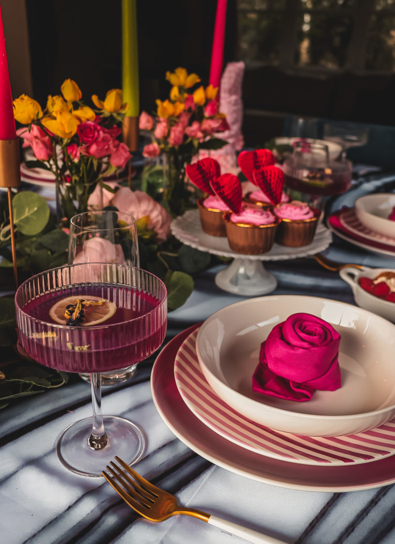 Garden Themed Valentine’s Day Brunch Tablescape